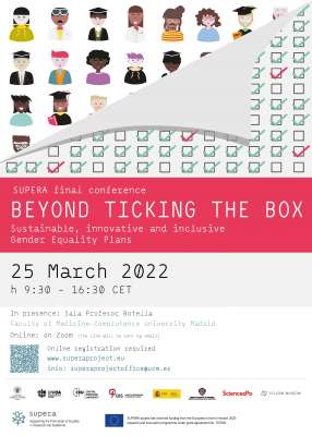 Conferencia Final SUPERA Beyond ticking the box: sustainable, innovative and inclusive GEPs.